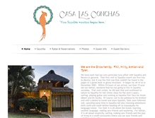 Tablet Screenshot of casalasconchas.com